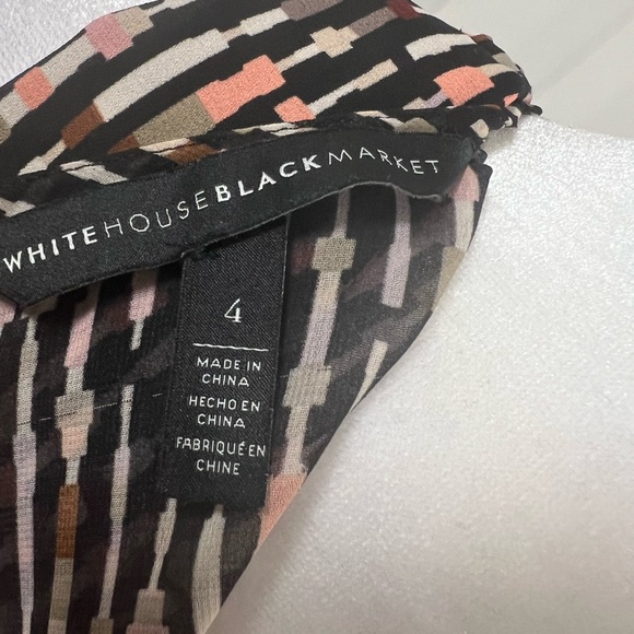 WHITE HOUSEE BLACK MARKET MIDI DRESS SIZE 4 - Picture 7 of 16